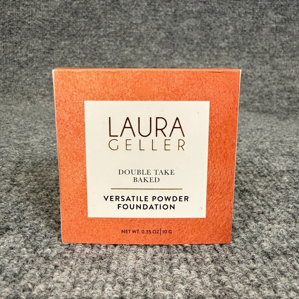 Laura Geller Double Take Baked Versatile Powder Foundation Tan 0.35oz 10g New